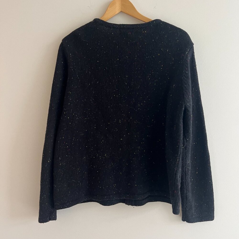 Vintage Croft & Barrow Embroidered Fall Sweater Leaf Cottagecore Academia Knit‎ - Picture 8 of 8